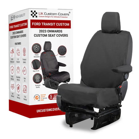 Ford Transit Custom Seat Covers Cotton-Backed PU UK Custom Covers