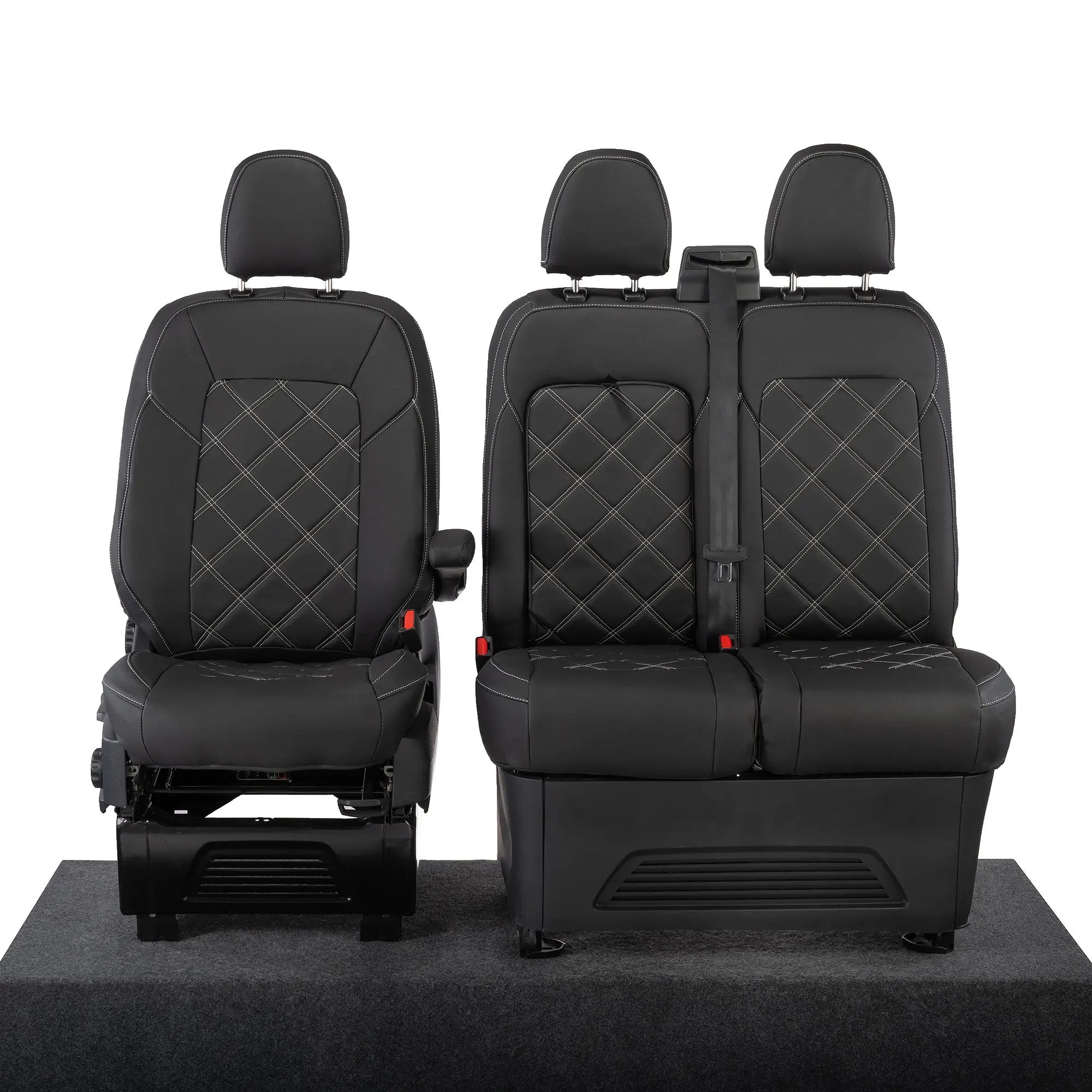 Ford Transit Custom Seat Covers Tailored Leatherette (2023+) UK Custom Covers