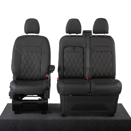 Ford Transit Custom Seat Covers Tailored Leatherette (2023+) UK Custom Covers
