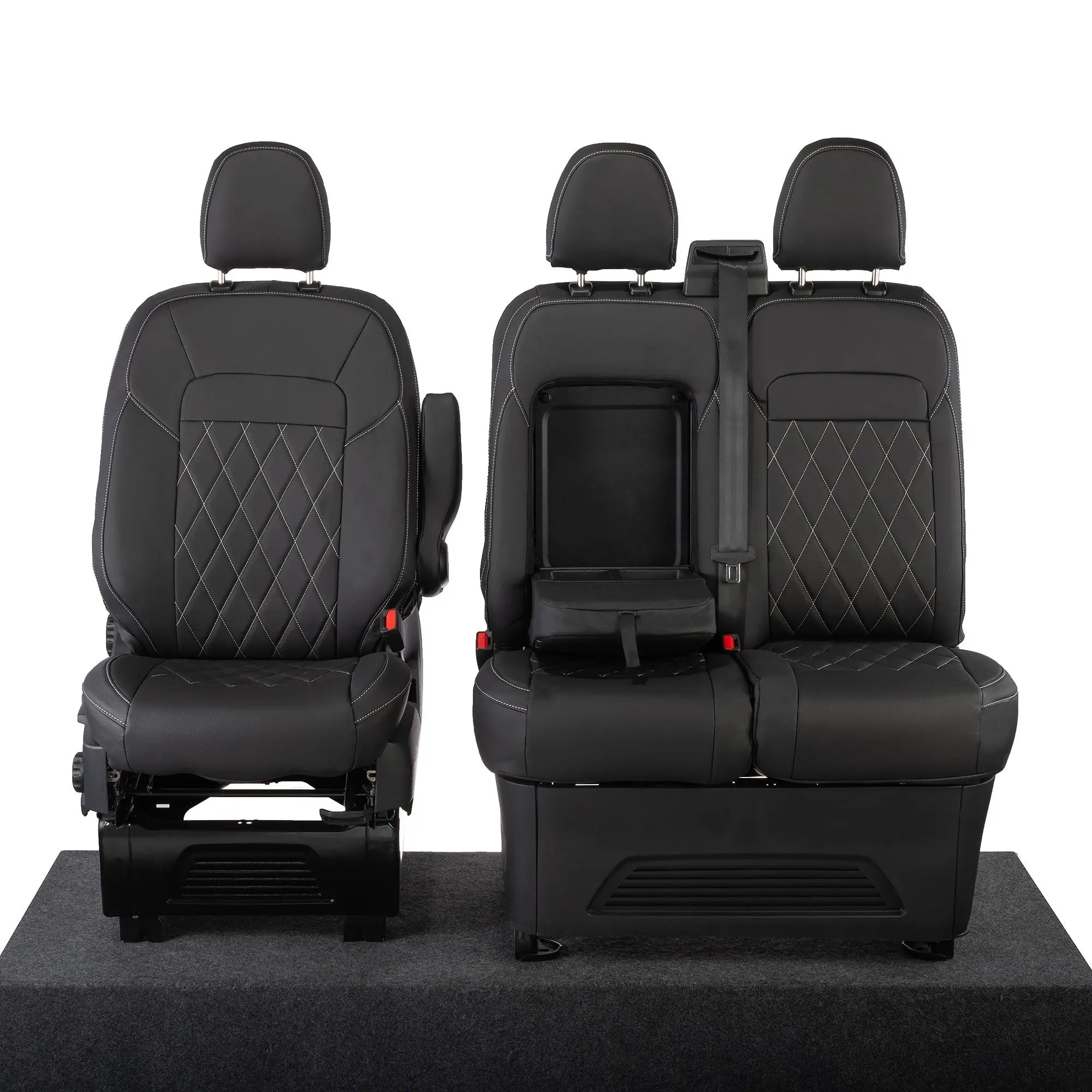 Ford Transit Custom Seat Covers Tailored Leatherette (2023+) UK Custom Covers