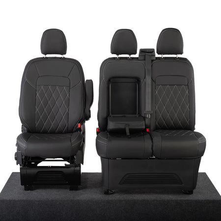 Ford Transit Custom Seat Covers Tailored Leatherette (2023+) UK Custom Covers
