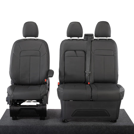 Ford Transit Custom Seat Covers Tailored Leatherette (2023+) UK Custom Covers
