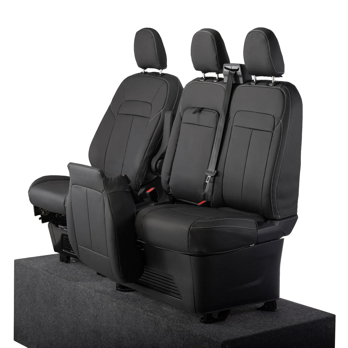 Ford Transit Custom Seat Covers Tailored Leatherette (2023+) UK Custom Covers
