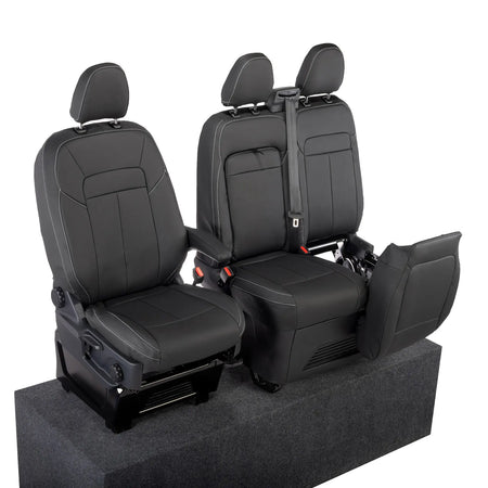 Ford Transit Custom Seat Covers Tailored Leatherette (2023+) UK Custom Covers