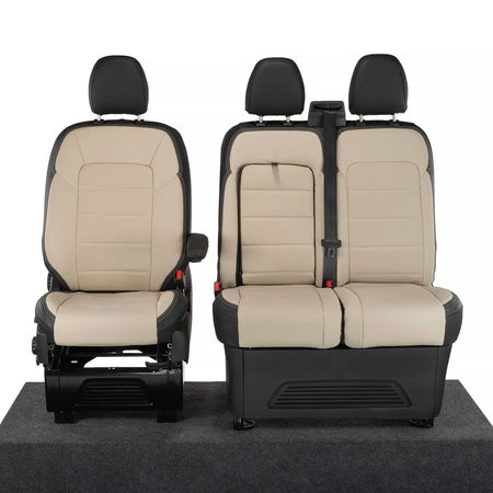 Ford Transit Custom Seat Covers Tailored Leatherette (2023+) UK Custom Covers