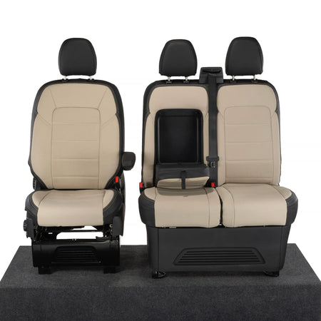 Ford Transit Custom Seat Covers Tailored Leatherette (2023+) UK Custom Covers