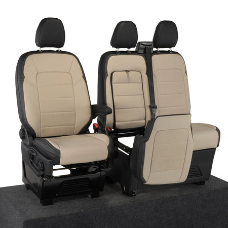 Ford Transit Custom Seat Covers Tailored Leatherette (2023+) UK Custom Covers