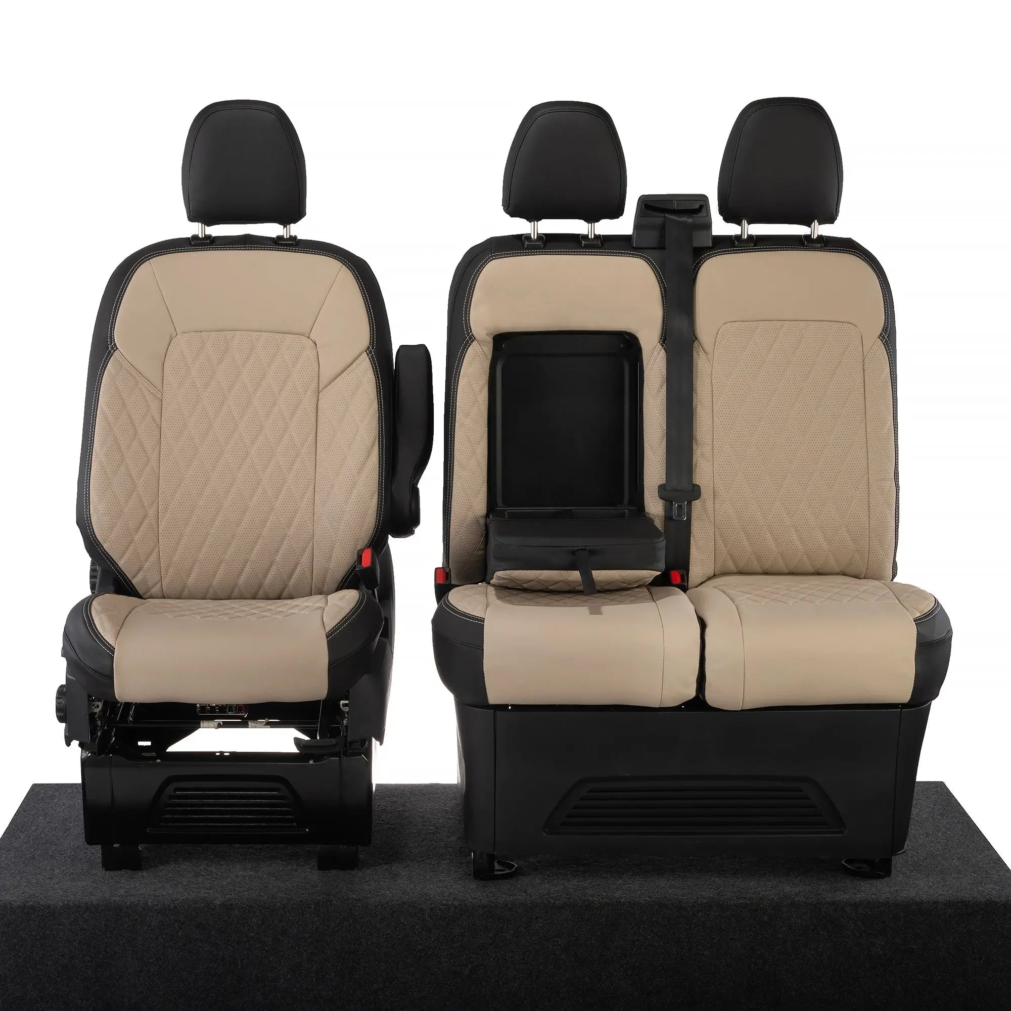 Ford Transit Custom Seat Covers Tailored Leatherette (2023+) UK Custom Covers