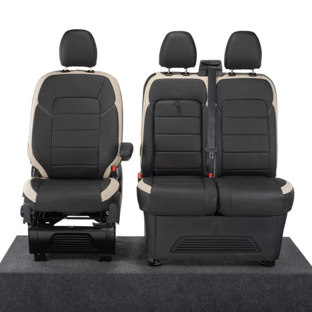 Ford Transit Custom Seat Covers Tailored Leatherette (2023+) UK Custom Covers