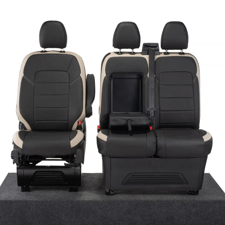 Ford Transit Custom Seat Covers Tailored Leatherette (2023+) UK Custom Covers