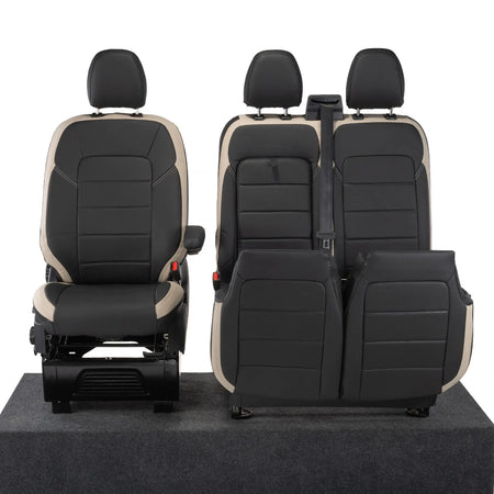 Ford Transit Custom Seat Covers Tailored Leatherette (2023+) UK Custom Covers