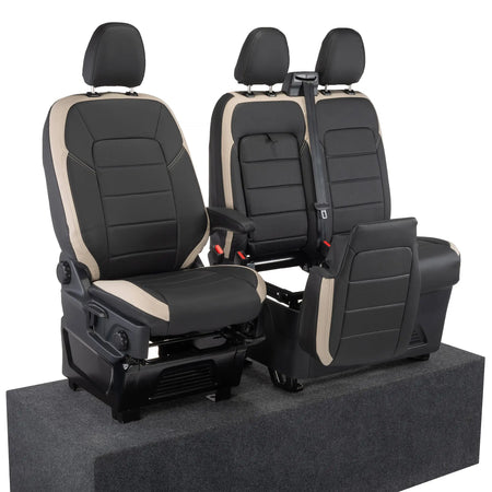 Ford Transit Custom Seat Covers Tailored Leatherette (2023+) UK Custom Covers