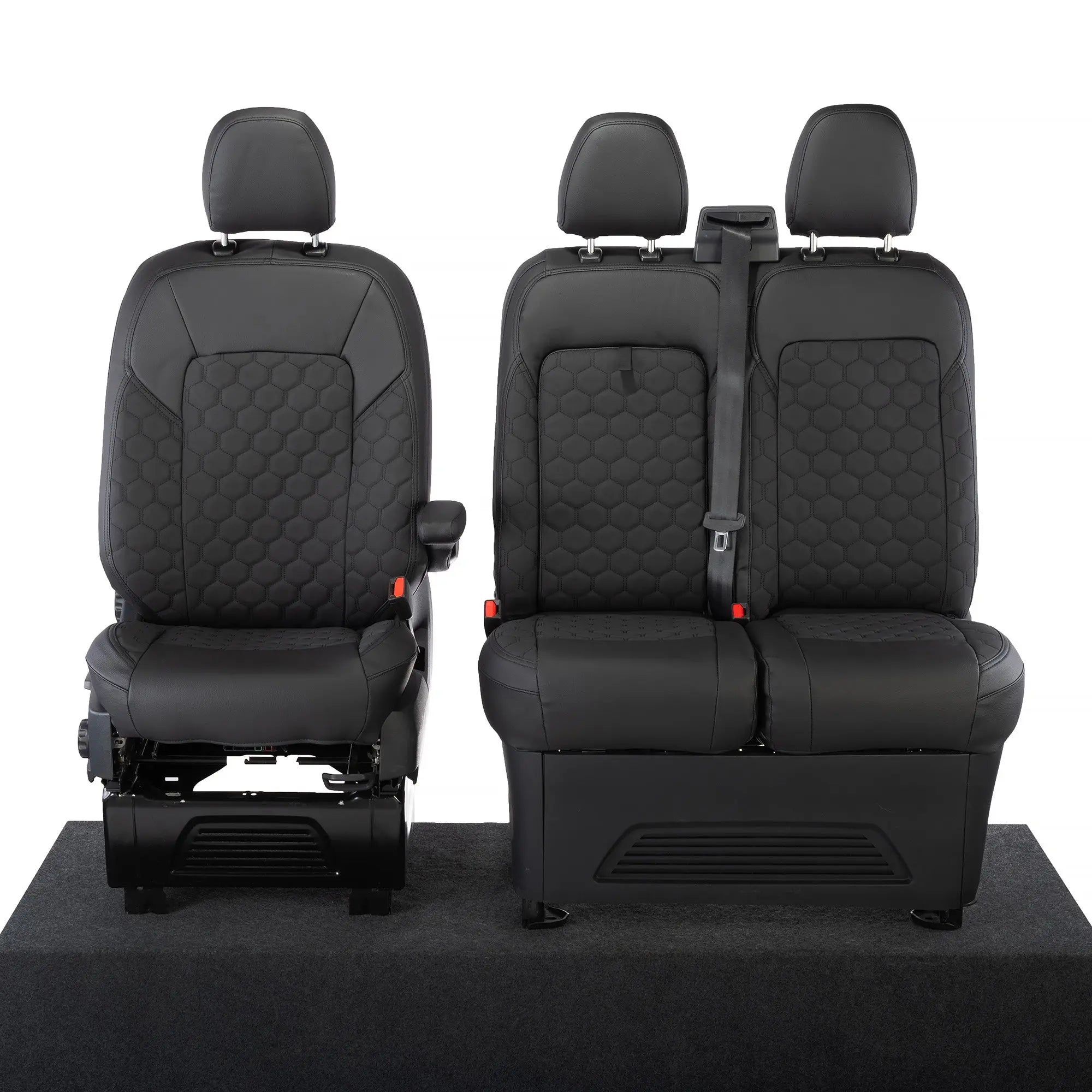 Ford Transit Custom Seat Covers Tailored Leatherette (2023+) UK Custom Covers