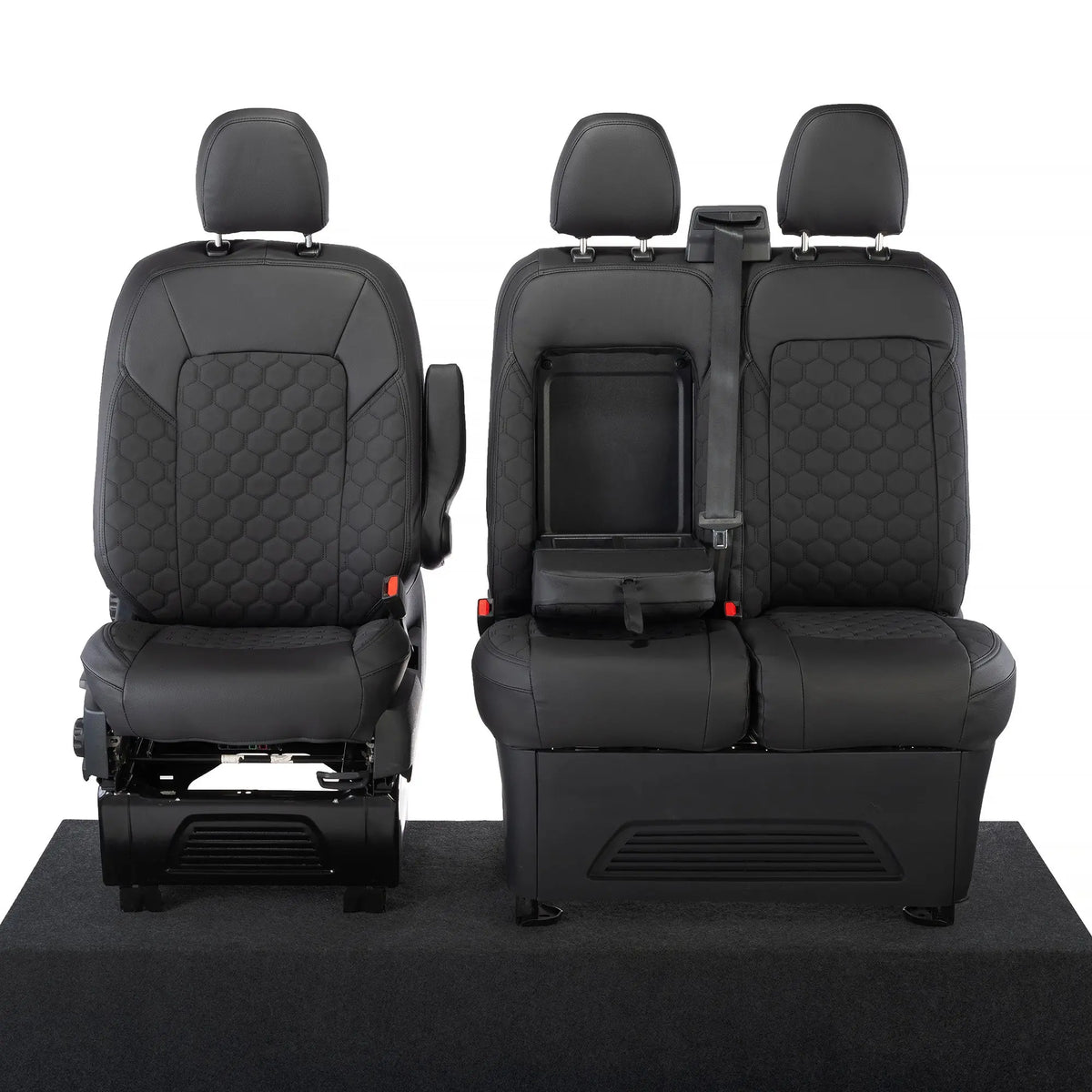 Ford Transit Custom Seat Covers Tailored Leatherette (2023+) UK Custom Covers