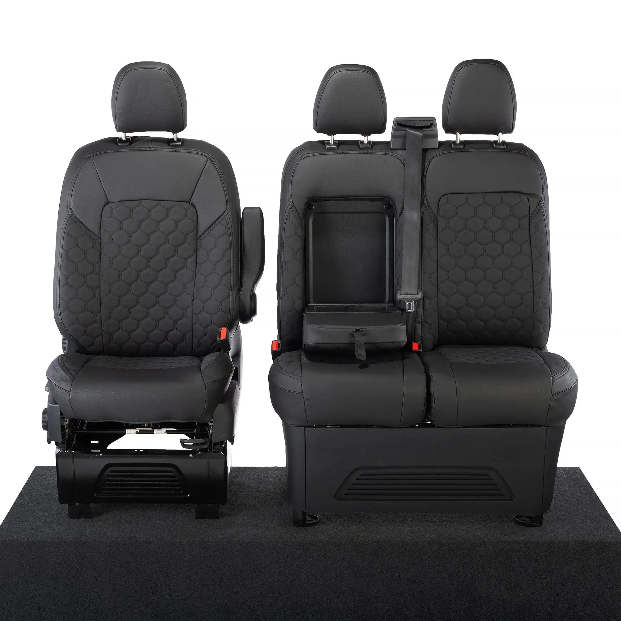 Ford Transit Custom Seat Covers Tailored Leatherette (2023+) UK Custom Covers