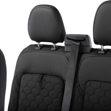 Ford Transit Custom Seat Covers Tailored Leatherette (2023+) UK Custom Covers