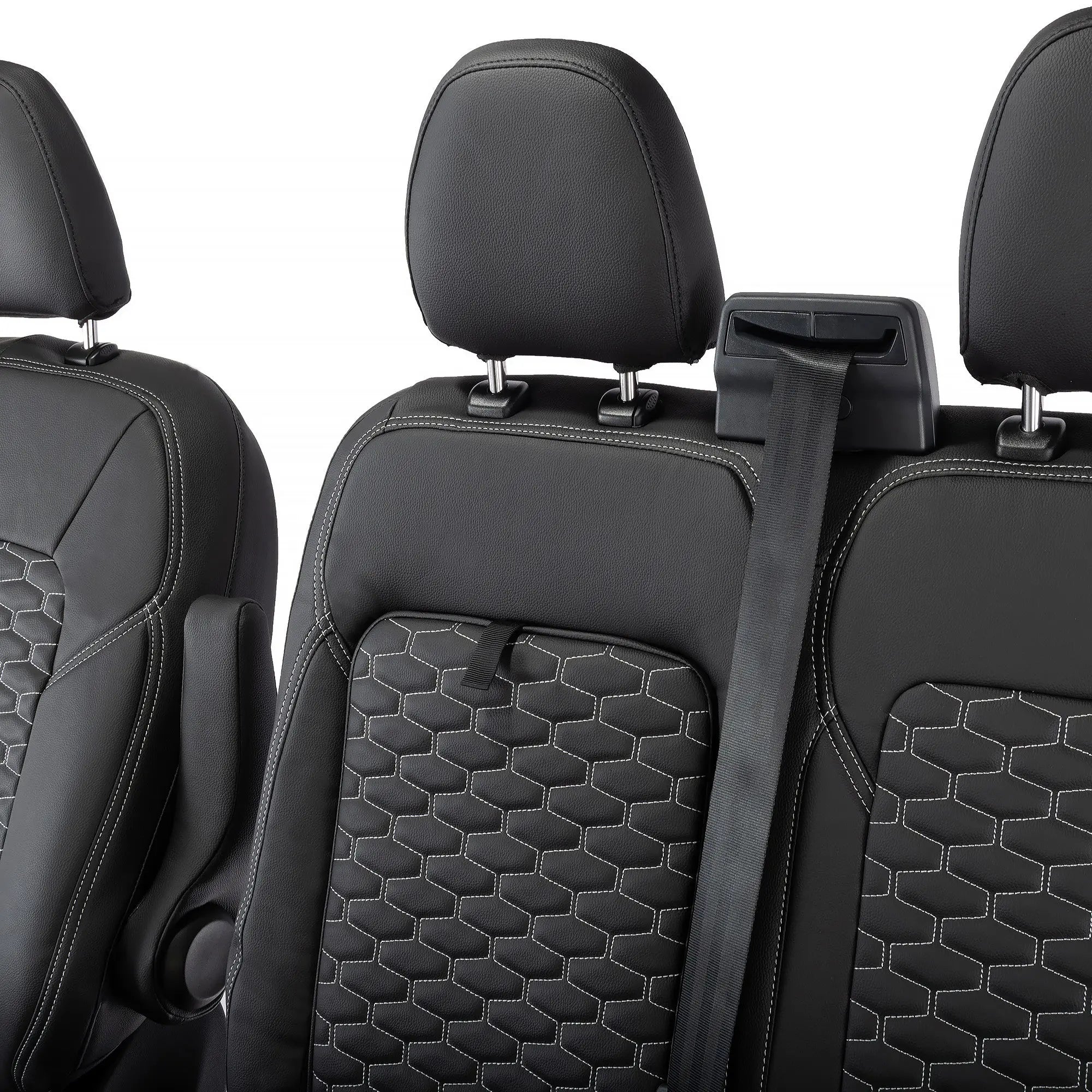Ford Transit Custom Seat Covers Tailored Leatherette (2023+) UK Custom Covers