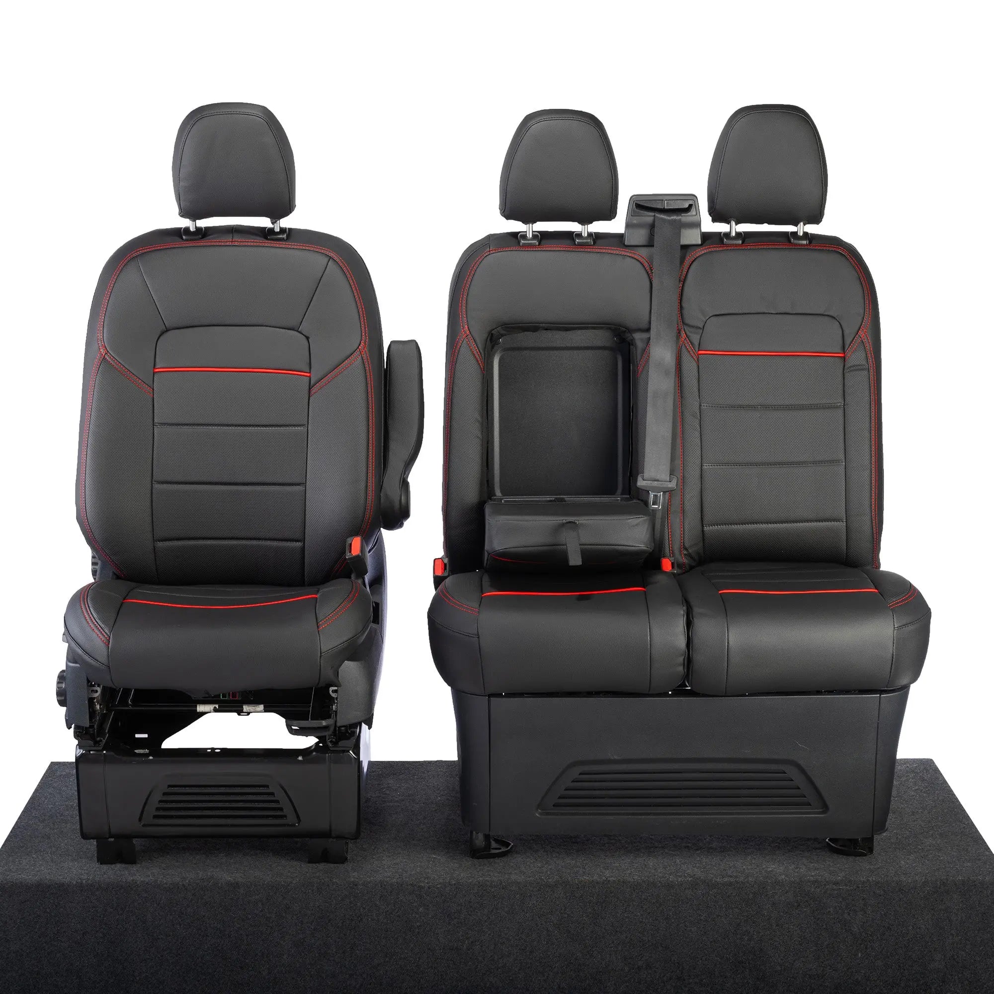 Ford Transit Custom Seat Covers Tailored Leatherette (2023+) UK Custom Covers
