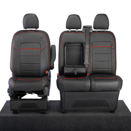 Ford Transit Custom Seat Covers Tailored Leatherette (2023+) UK Custom Covers