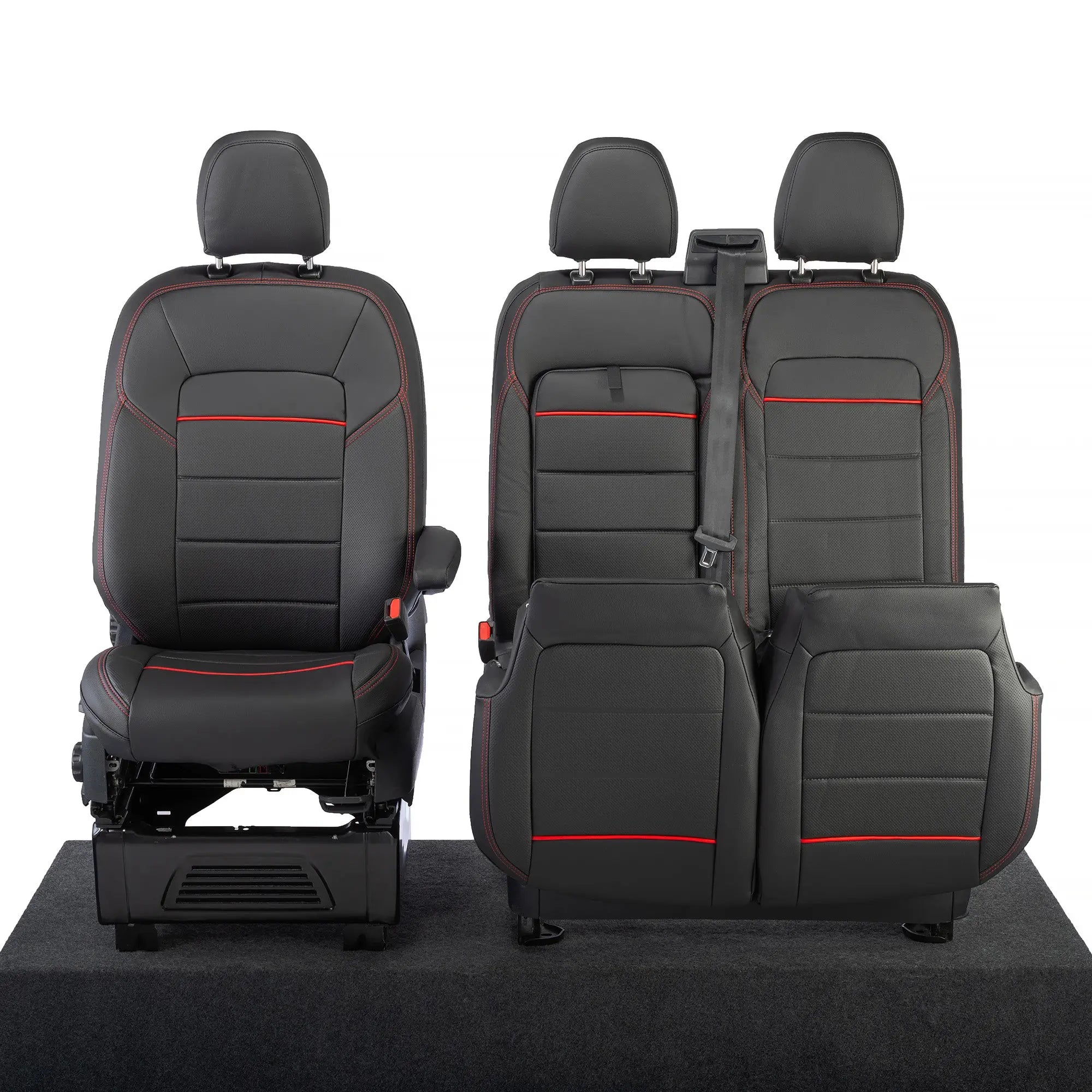 Ford Transit Custom Seat Covers Tailored Leatherette (2023+) UK Custom Covers