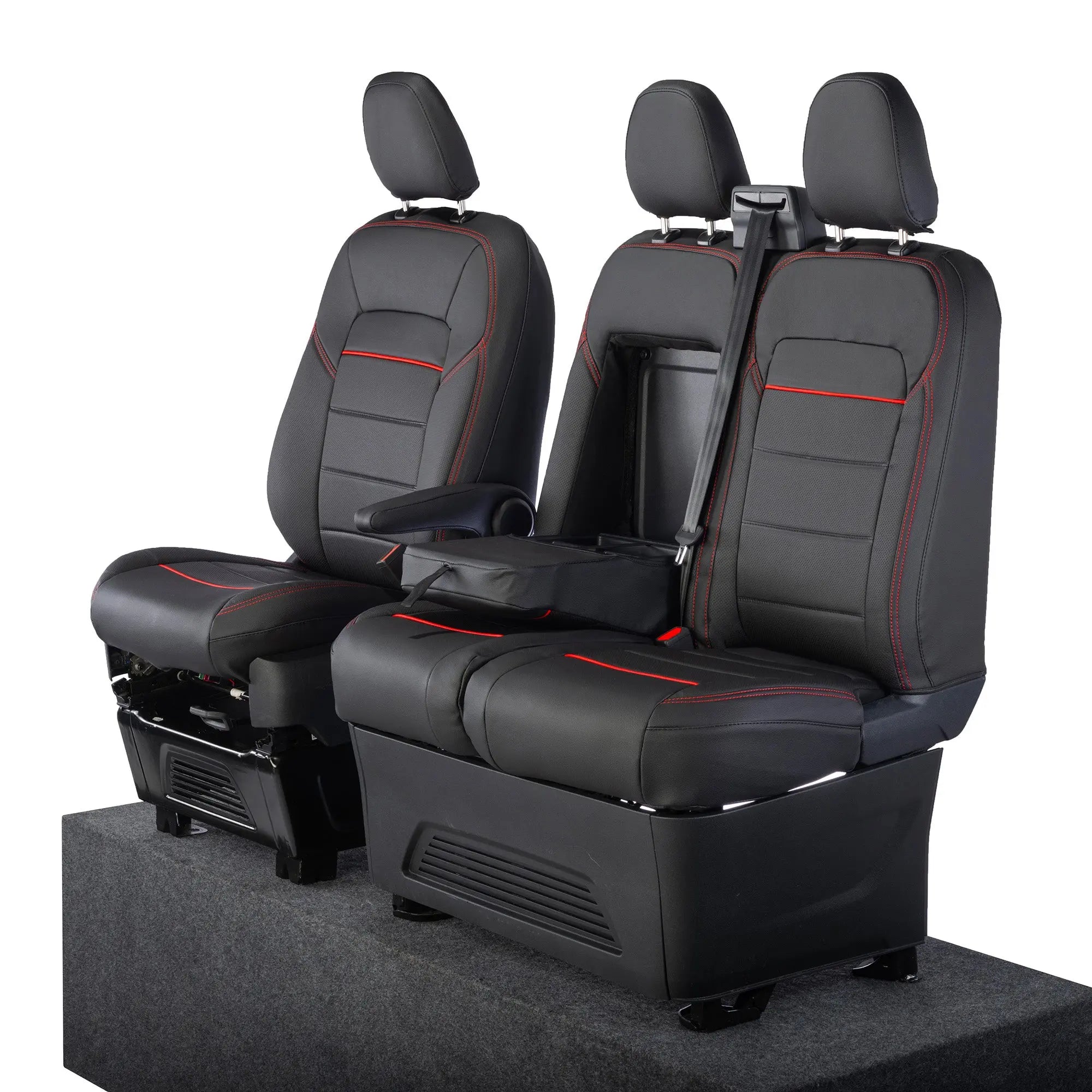 Ford Transit Custom Seat Covers Tailored Leatherette (2023+) UK Custom Covers