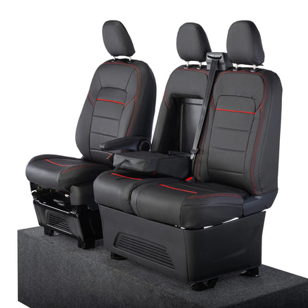 Ford Transit Custom Seat Covers Tailored Leatherette (2023+) UK Custom Covers