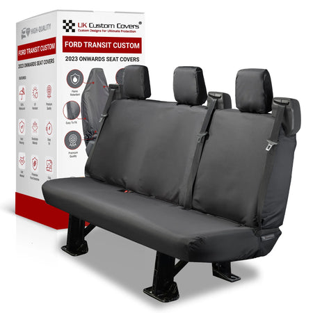 Ford Transit Custom Seat Covers Cotton-Backed PU UK Custom Covers