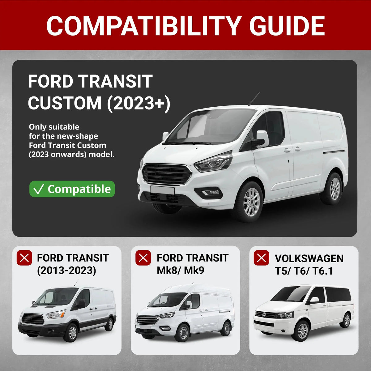 Ford Transit Custom Seat Covers Cotton-Backed PU UK Custom Covers