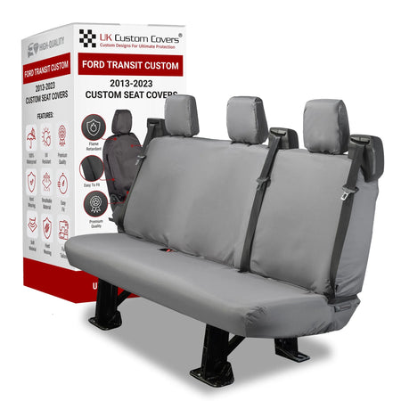 Ford Transit Custom Seat Covers Cotton-Backed PU UK Custom Covers