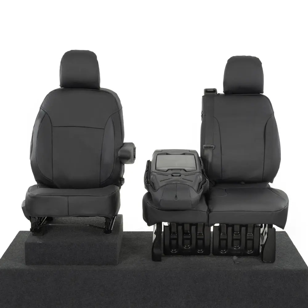 UK Custom Covers Front Seat Covers For Renault Trafic Crew Van (2014+) – Black – Waterproof – Tailored Fit – RHD
