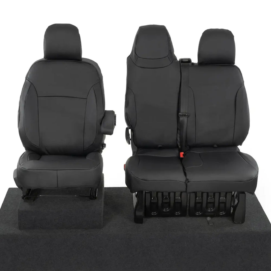 Fiat Talento Tailored Leatherette Seat Covers (2016 Onwards) - Black - UK Custom Covers