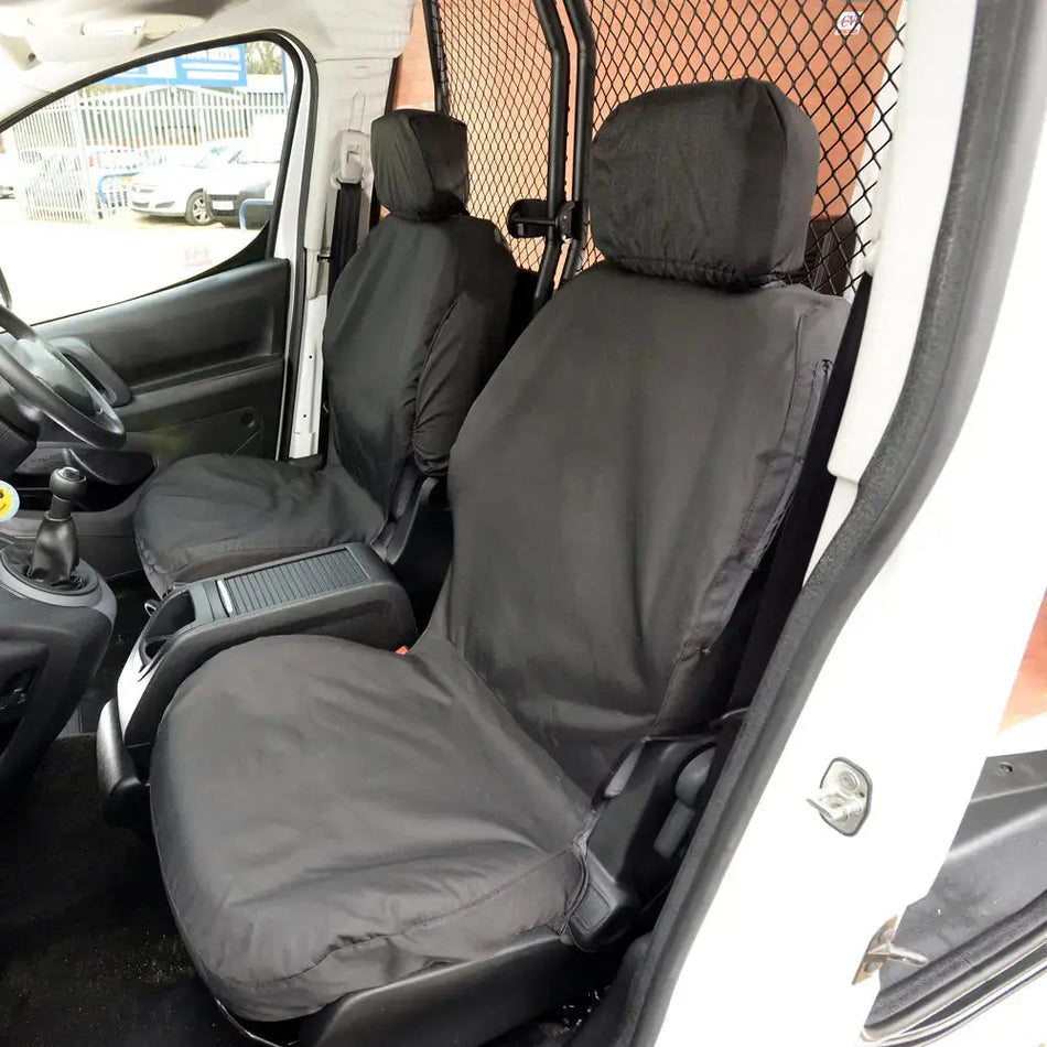 Peugeot Rifter Tailored PU Front Seat Covers (2018 Onwards) - UK Custom Covers