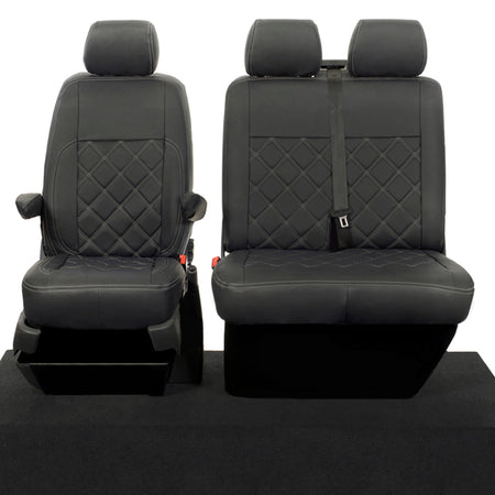 VW T5 / T5.1 Kombi Tailored Leatherette Seat Covers (2003-2015) - UK Custom Covers