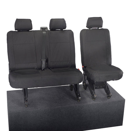 VW T6 / T6.1 Transporter Tailored PU Seat Covers (2015 Onwards) - UK Custom Covers