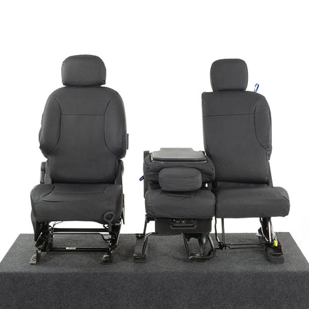 Peugeot Partner Tailored Leatherette Seat Covers - Black - UK Custom Covers