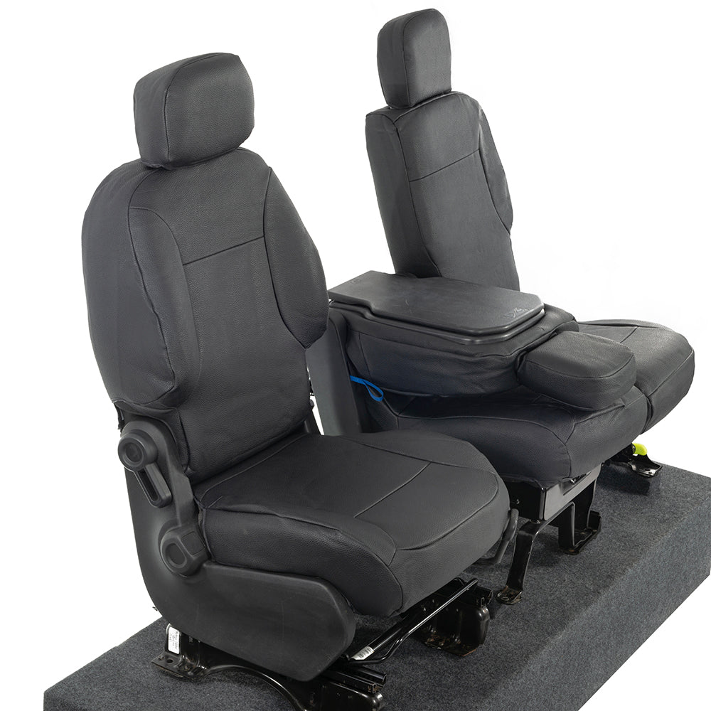 Peugeot Partner Tailored Leatherette Seat Covers - Black - UK Custom Covers