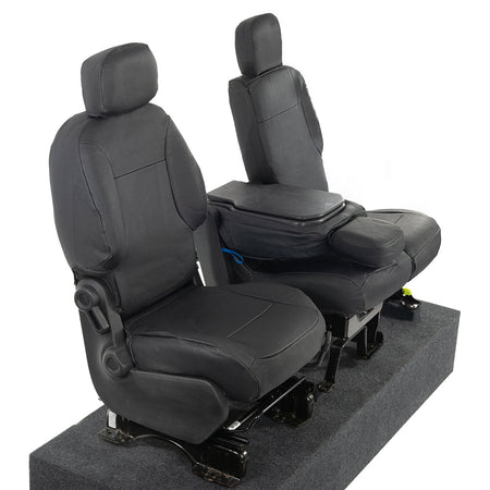 Peugeot Partner Tailored Leatherette Seat Covers - Black - UK Custom Covers