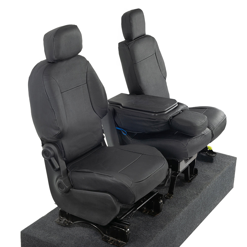 Peugeot Partner Tailored Leatherette Seat Covers - Black - UK Custom Covers