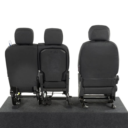 Peugeot Partner Tailored Leatherette Seat Covers - Black - UK Custom Covers