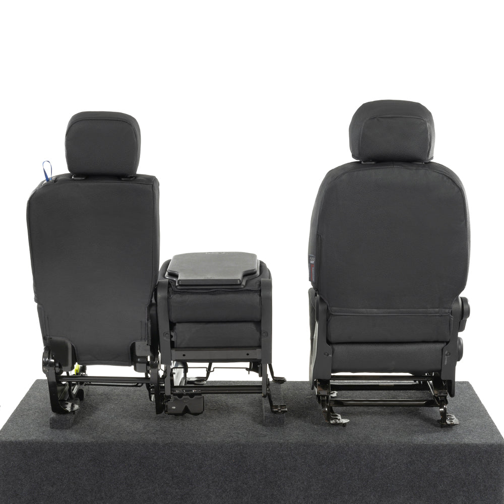 Peugeot Partner Tailored Leatherette Seat Covers - Black - UK Custom Covers