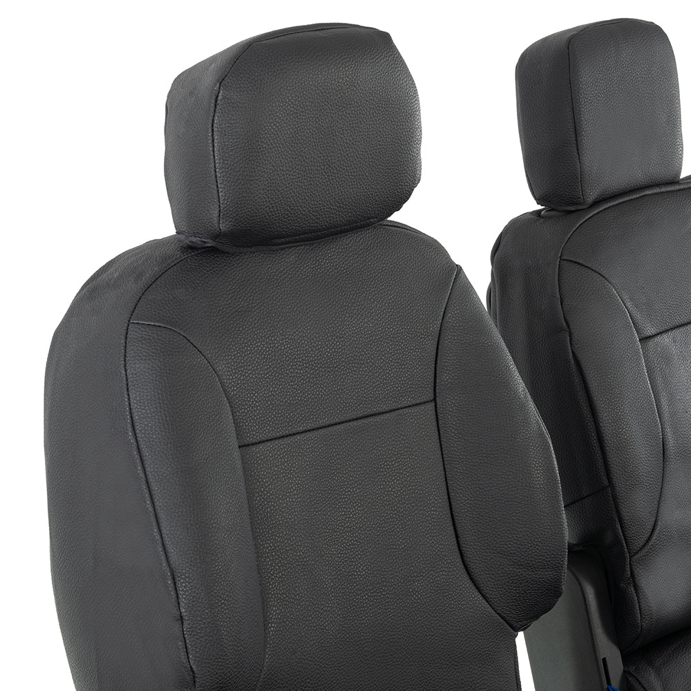 Peugeot Partner Tailored Leatherette Seat Covers - Black - UK Custom Covers