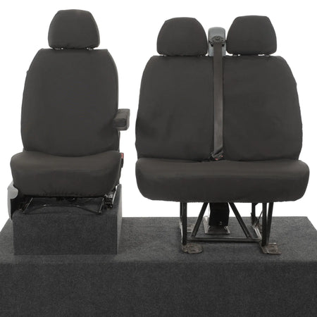 Ford Transit Van Seat Covers (Inc E-Transit) Cotton-Backed PU UK Custom Covers