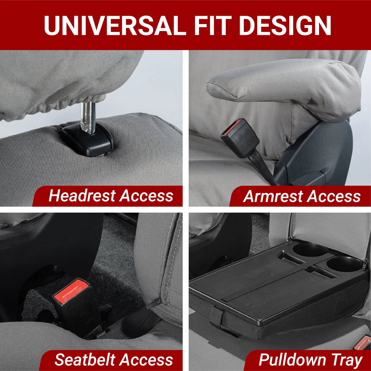 Ford Transit Van Seat Covers (Inc E-Transit) Cotton-Backed PU UK Custom Covers