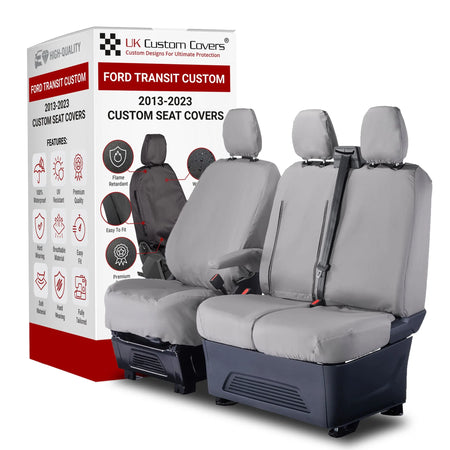 Ford Transit Custom Seat Covers Cotton-Backed PU UK Custom Covers