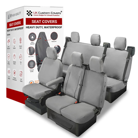 Ford Transit Custom Seat Covers Cotton-Backed PU UK Custom Covers