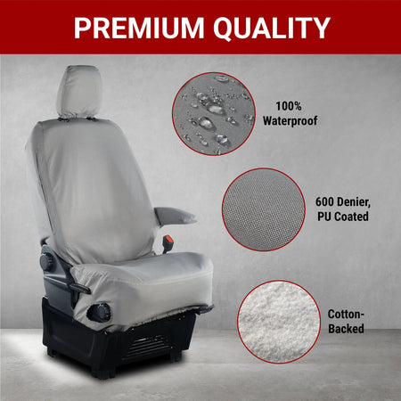 Ford Transit Custom Seat Covers Cotton-Backed PU UK Custom Covers