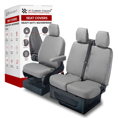 Ford Transit Custom Seat Covers Cotton-Backed PU UK Custom Covers