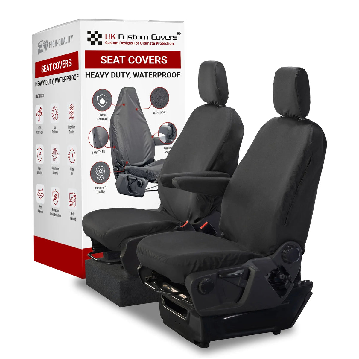 VW Caddy Seat Covers Cotton-Backed PU UK Custom Covers