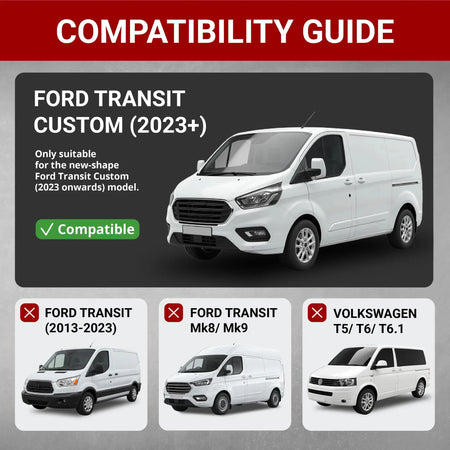 Ford Transit Custom Seat Covers Cotton-Backed PU UK Custom Covers