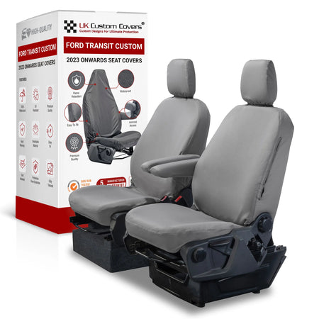 Ford Transit Custom Seat Covers Cotton-Backed PU UK Custom Covers